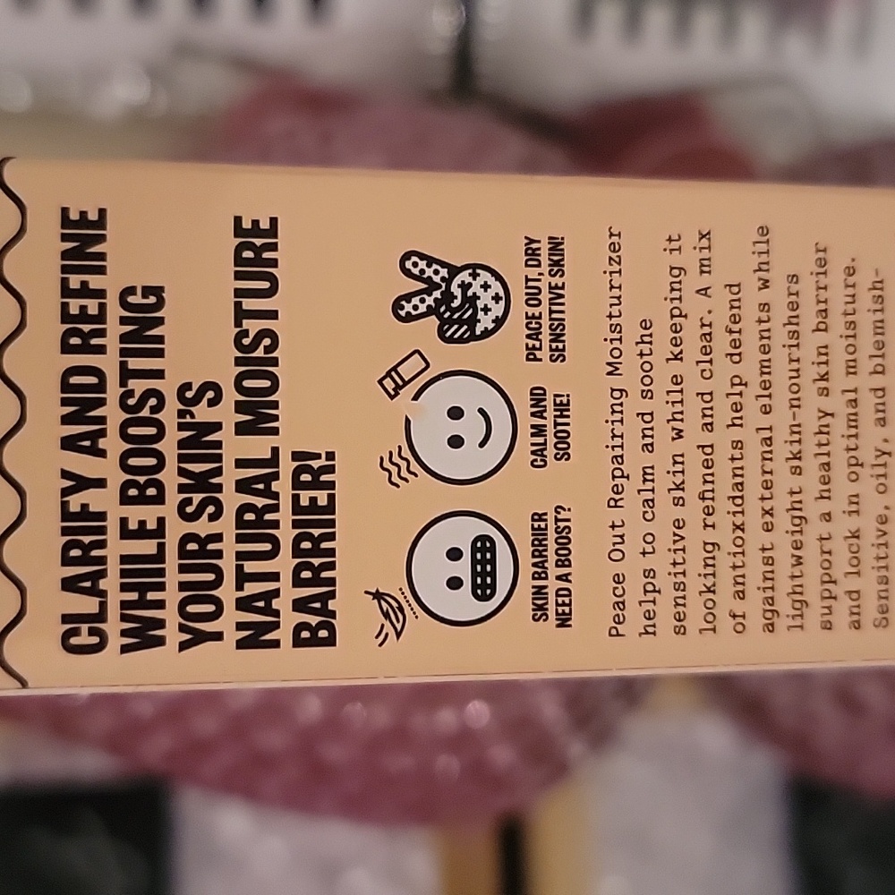 Peace Out Repairing Moisturizer.1.7 Oz. Full Sized. Never Used. - Picture 4 of 9